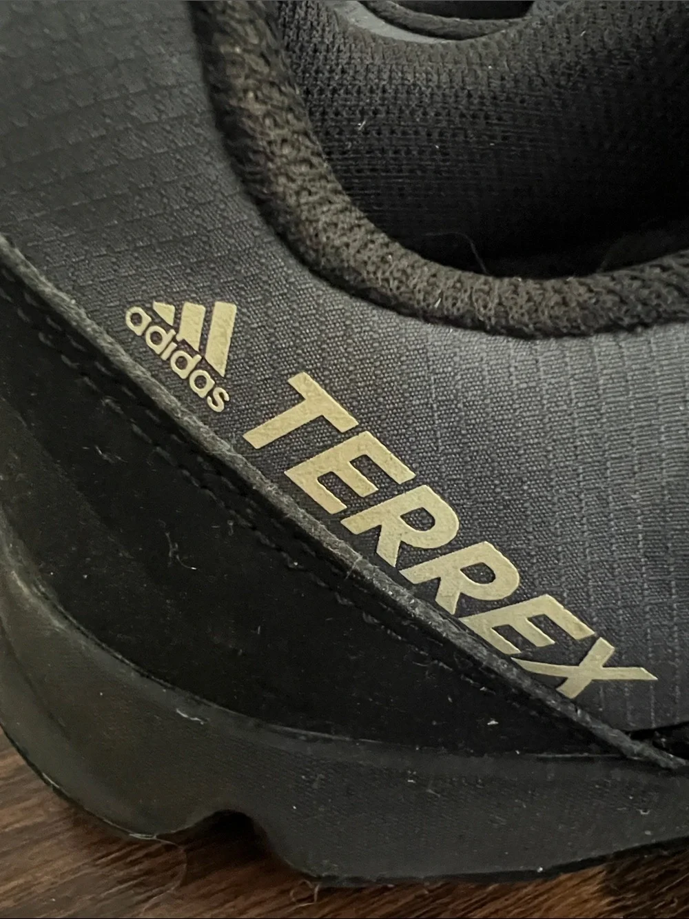 adidas Terrex Black and Gray Kids  Trail Sneakers